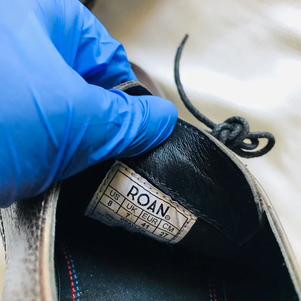 ROAN Brown Leather Men's Shoes